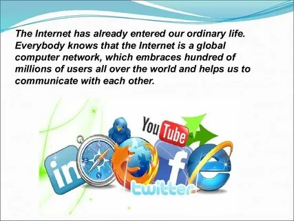 Internet in modern life