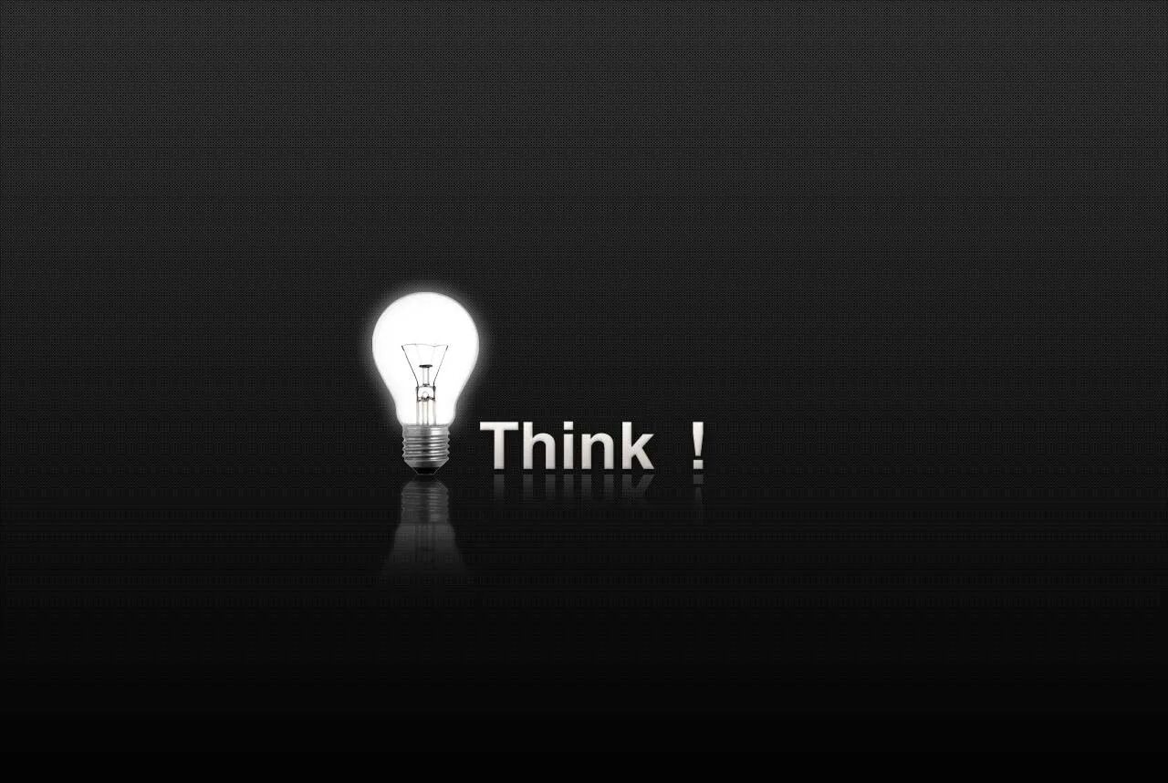 It used to be thought. Обои лампочка think. Лампочка в минимализме обложка. Обои Минимализм think. Мысли Минимализм.
