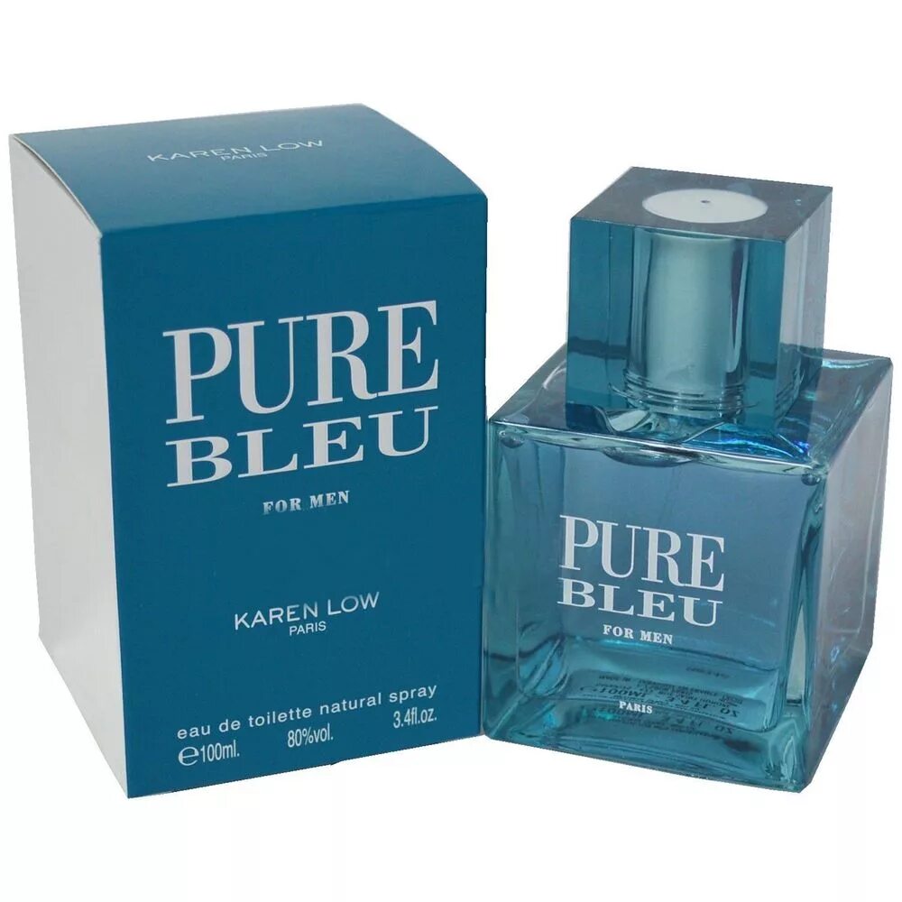 Туалетная вода Geparlys Pure bleu. Духи Pure Karen Low. Т вода Karen Low Pure Blue. Пур Блю мужская 100 мл туалетная вода.