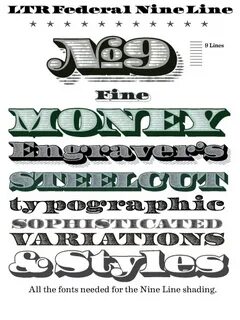 Money шрифты