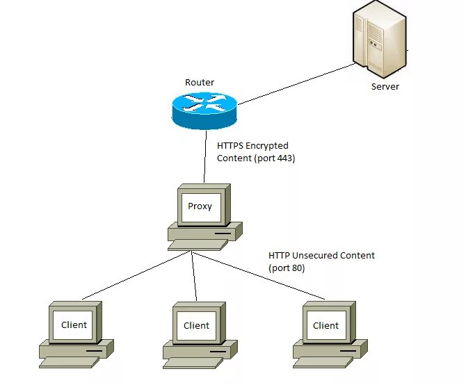 Https encrypted. Прокси сервер схема. Структура сервера с прокси. Схема сети с прокси сервером. Прокси сервер пример.