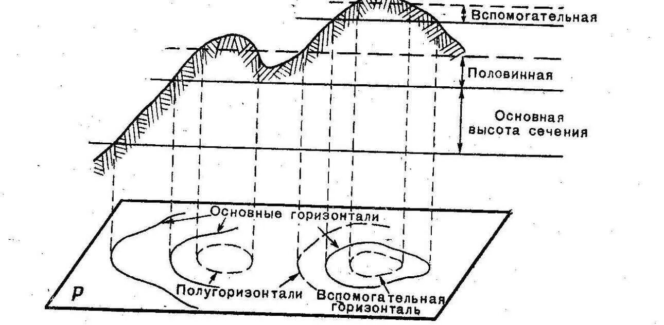 Как определить абсолютную высоту на плане местности