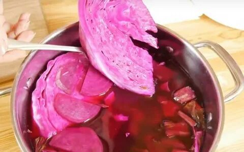 Засолка капусты свеклой кусками