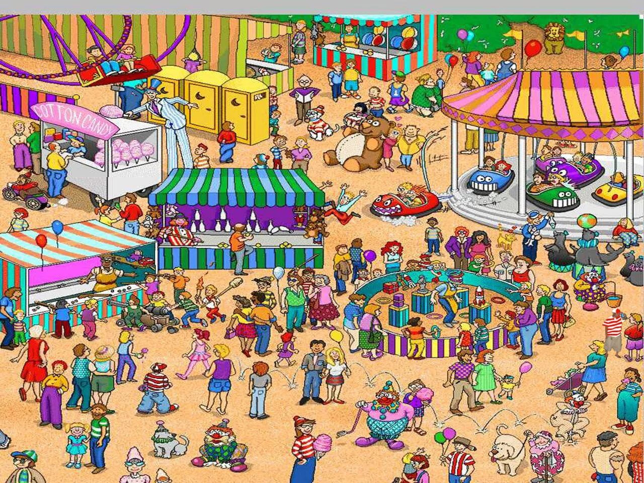 Игра искать человечков. Уолли Валдо. Where is Waldo. Улица мультяшная.