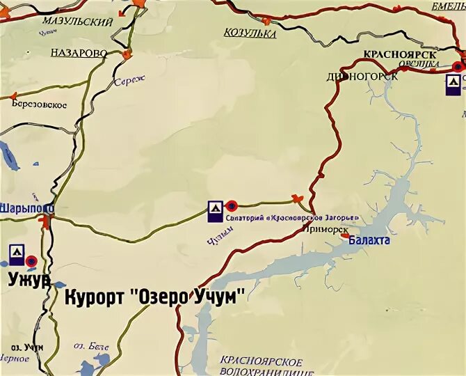 Красноярское озеро на карте Ответы : Какая достопримечательность находится возле с .Парная