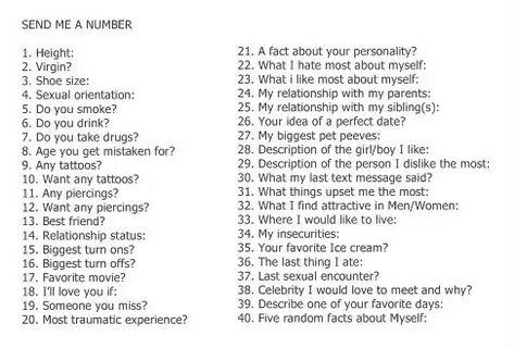 Write me or text me