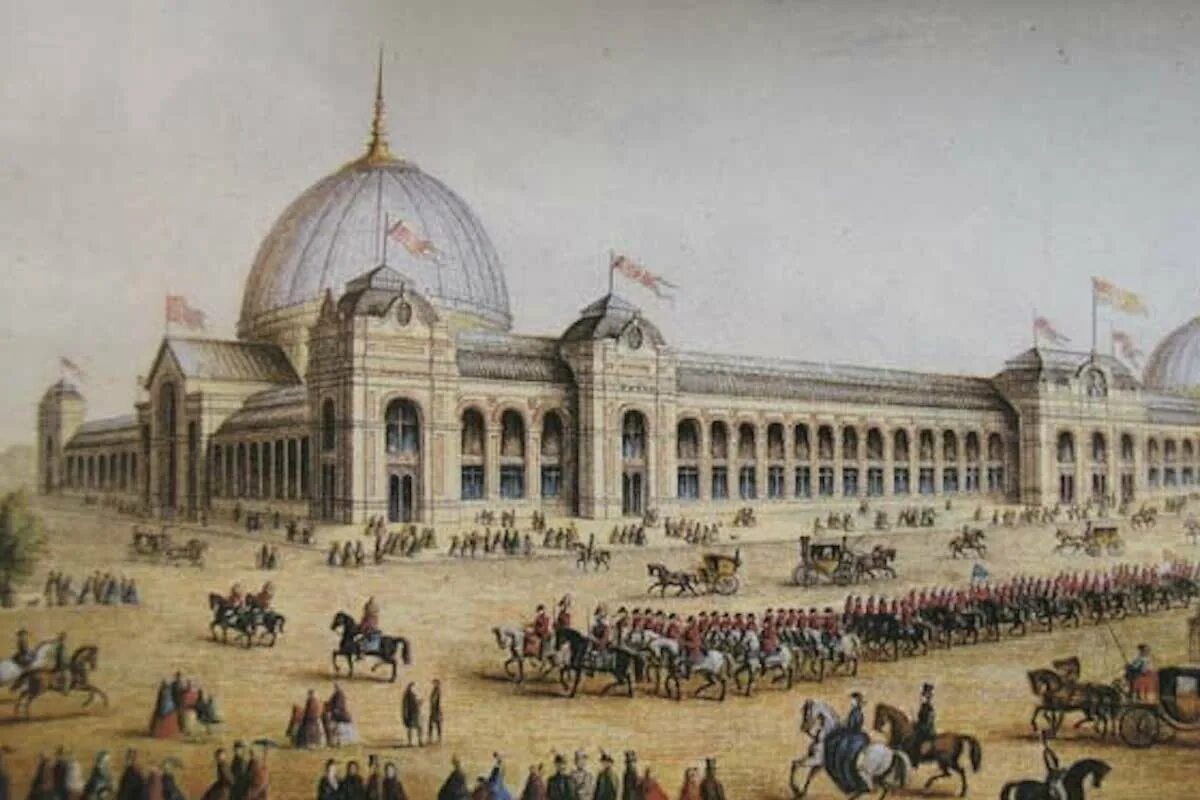 Всемирная выставка. Всемирная выставка (1862). 1862 Лондон - дворец искусств и промышленности. Выставка в Лондоне 1862. Лондон дворец 1862 год.