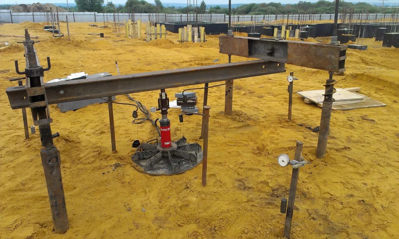 Штамповые испытания просадочных грунтов. Штамповые испытания din 18134. Испытание грунтов штампом 600. Расклинивающий дилатометр. Испытание грунтов штампом 600.