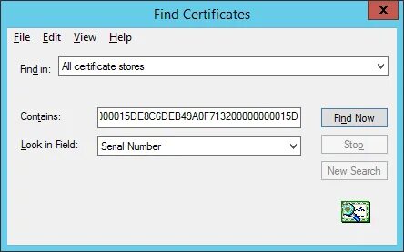 Certificate fingerprint