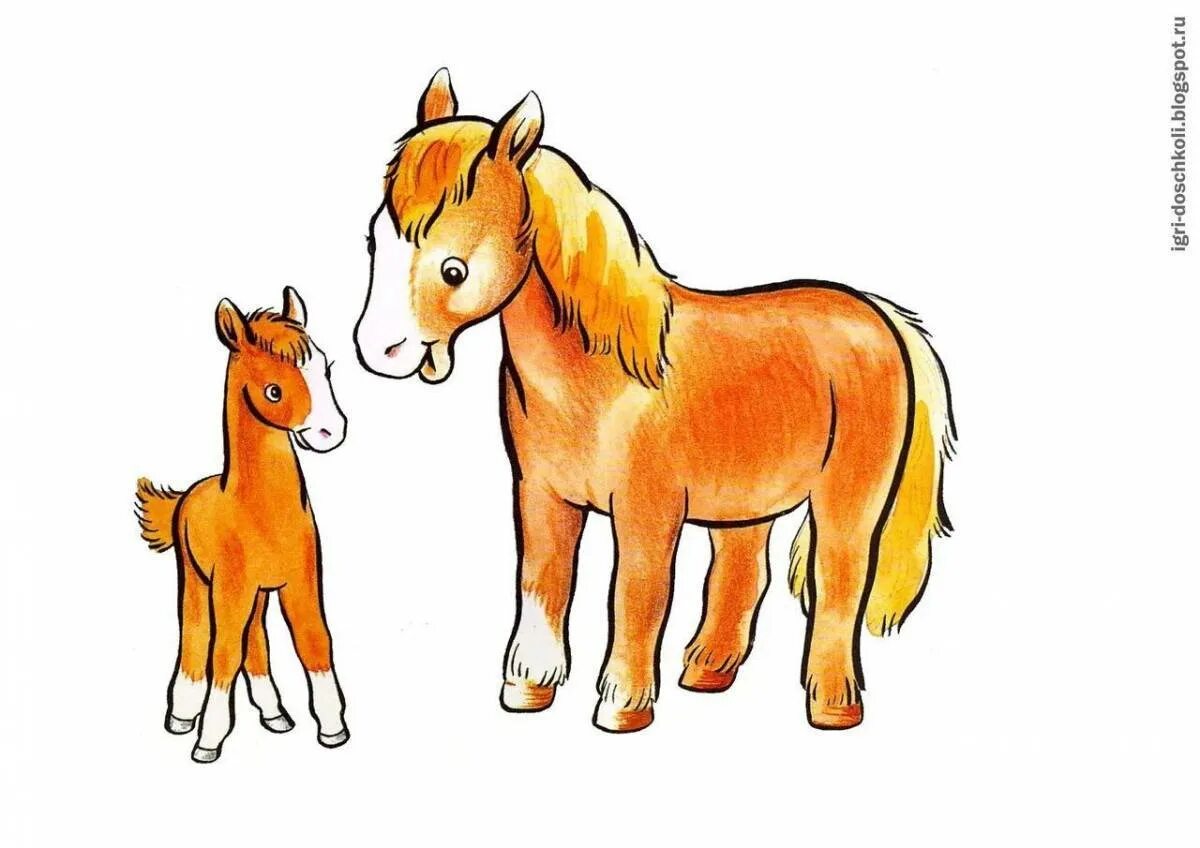 Лошадки 1 2 3. Рисунки с животными для детей. Животные для малышей. Лошадь для детей. Лошадка рисунок.