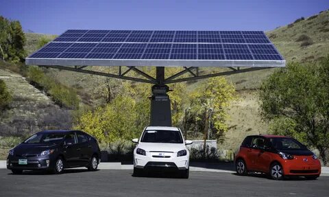 Solar powered battery
