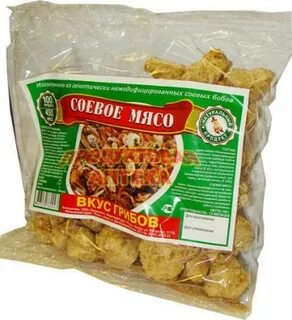 Соевое мясо в упаковке