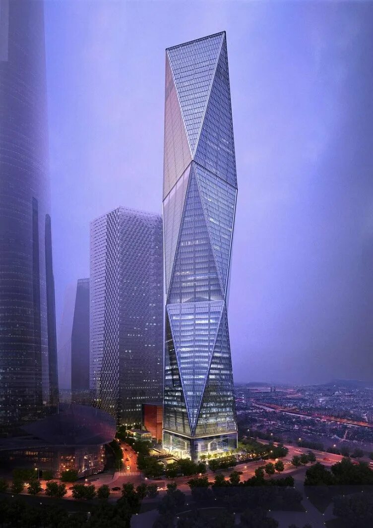 Современный небоскреб. Башня diagonal Tower Сеул. МВРДВ Сеул небоскребы. Либескинд небоскребы. Башня diagonal Tower Сеул план.