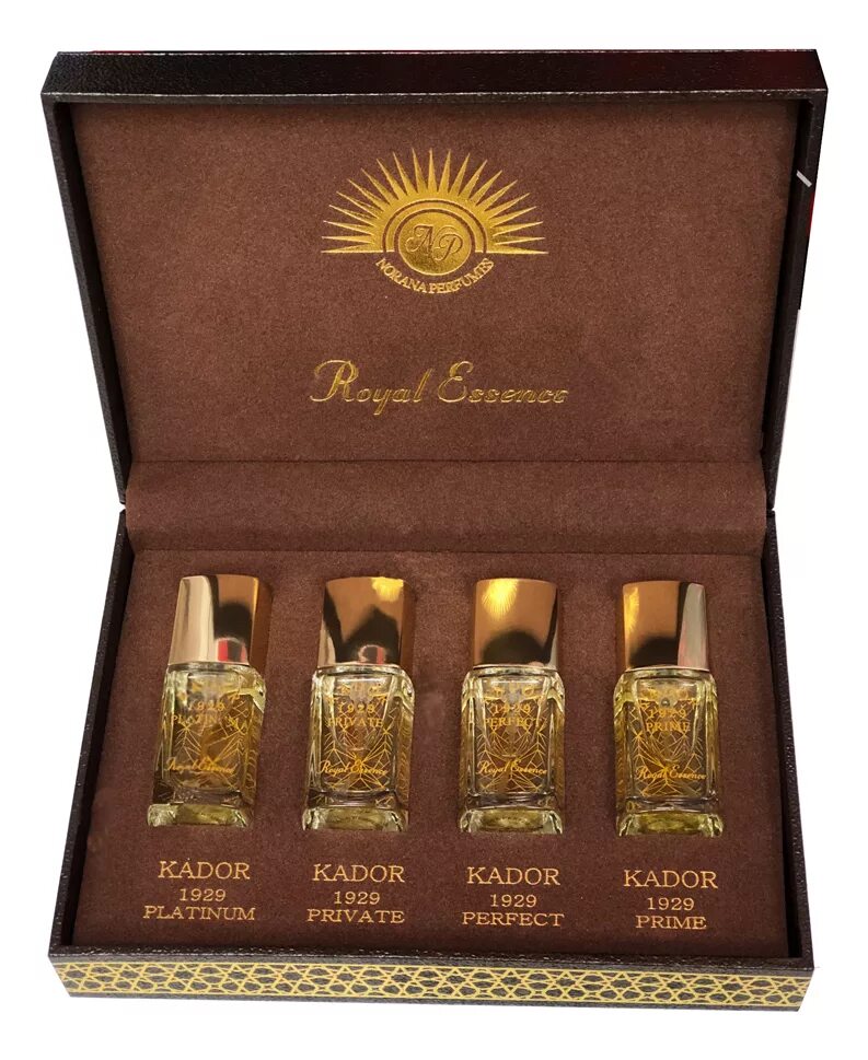 Gold special. Парфюмерный набор Noran Perfumes Kador 1929 Set. Noran Perfumes Kador 1929 Set EDP 4*15ml (Gold + Glory + Secret + spec) золотой. Noran Perfumes Kador 1929 Prime. Noran Perfumes 15 мл.