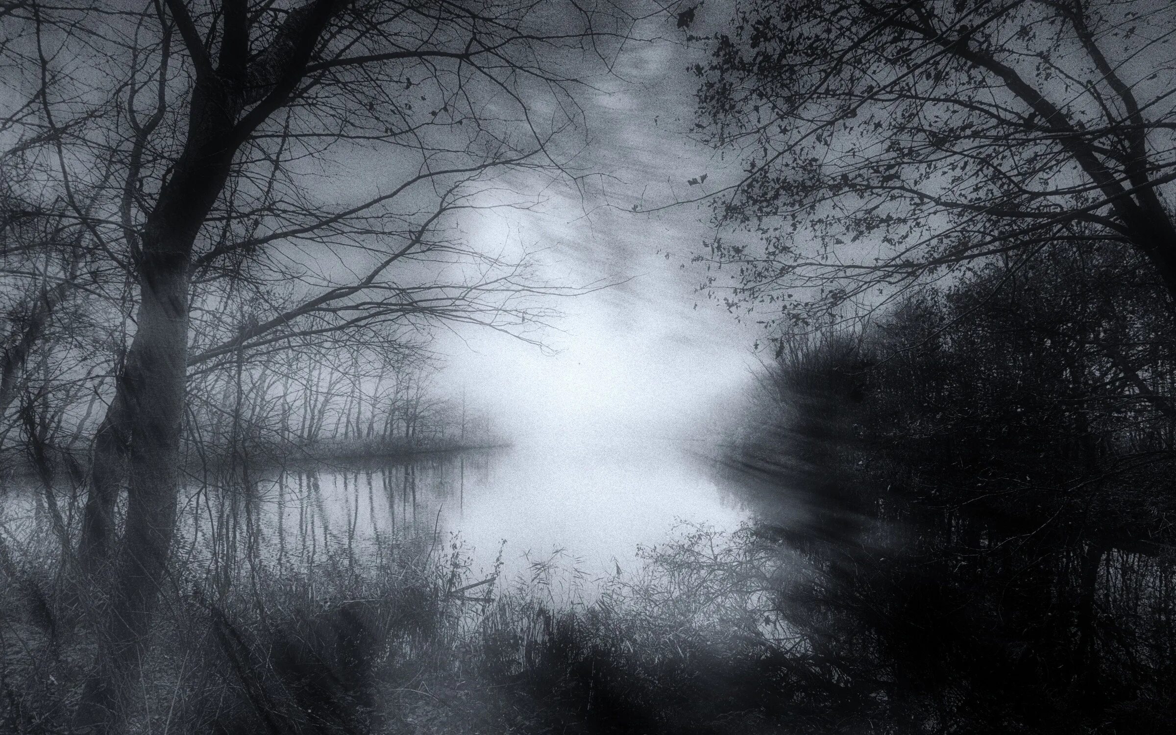 Darkness behind