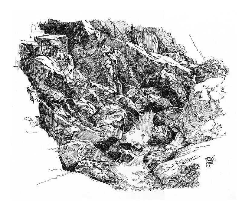 Рисунок скал. Горный пейзаж в графике. Скалы эскиз. Горы эскиз. Скалы графика.