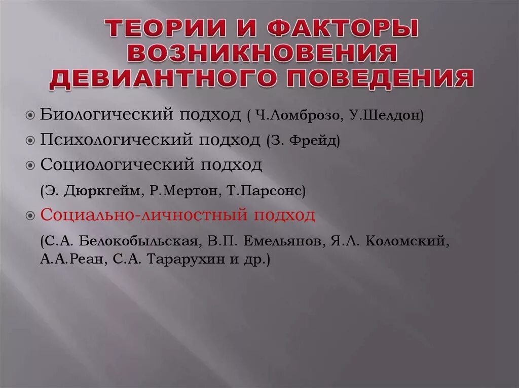 Поведение писателя. Теории девиантного поведения. Биологический подход к девиантному поведению. Теории возникновения девиантного поведения. Социальные теории девиантного поведения.