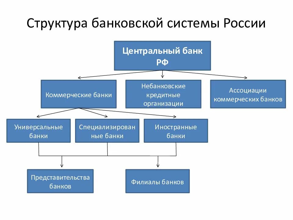 Какие банки обслуживают расчеты фирм. Структуры современной кредитной системы Российской Федерации.. Структура системы ЦБ РФ. Схема банковской системы РФ. Схему банковской системы Российской Федерации.