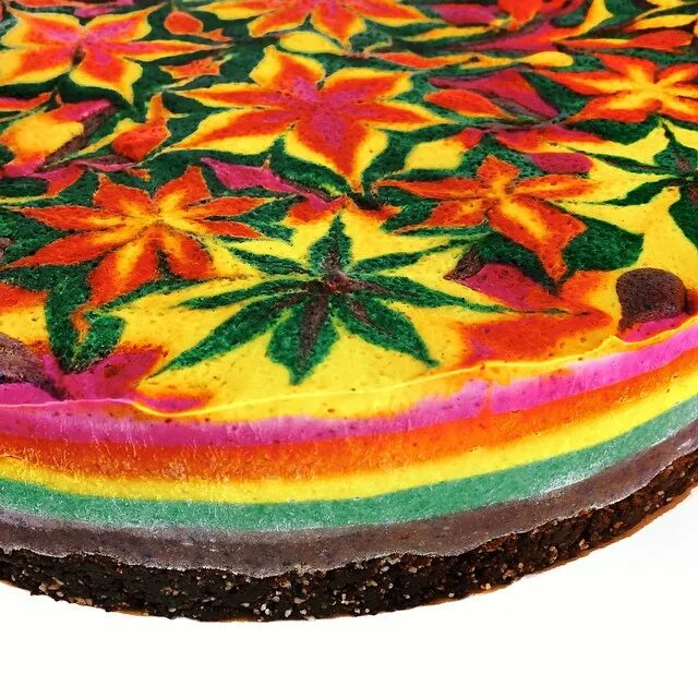 Торт калейдоскоп. Торт калейдоскоп из сметаны. Торт с голубикой рецепт. Торт мандала. Торт калейдоскоп мурманск.