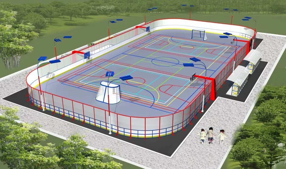 Периметр спортивной площадки. Хоккейный корт 40 20 спортплощадка. Универсальная спортивная площадка 40х20м. Хоккейный корт 20 30 спортплощадка разметка. Универсальная площадка 40х20м для хоккея.