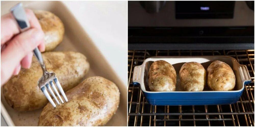 Картинки ВКУСНАЯ КАРТОШКА В МИКРОВОЛНОВКЕ В ПАКЕТЕ