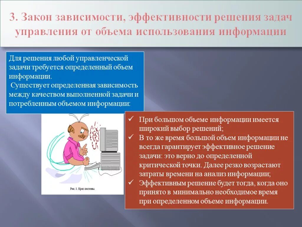 Закон управления информации. Закон зависимости и эффективности решения задач управления. Эффективность закона. Закон эффективности производства. Законодательство в зависимости от объема.