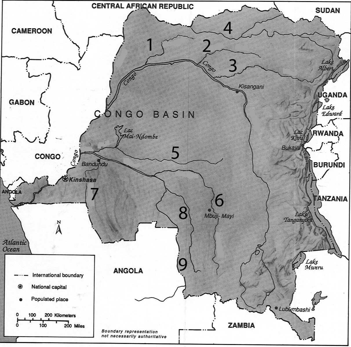 Река конго какой бассейн. Границы бассейна реки Конго. Граница бассейна Конго. Граница бассейна реки Конго на карте Африки. Границы бассейна реки Конго на карте.