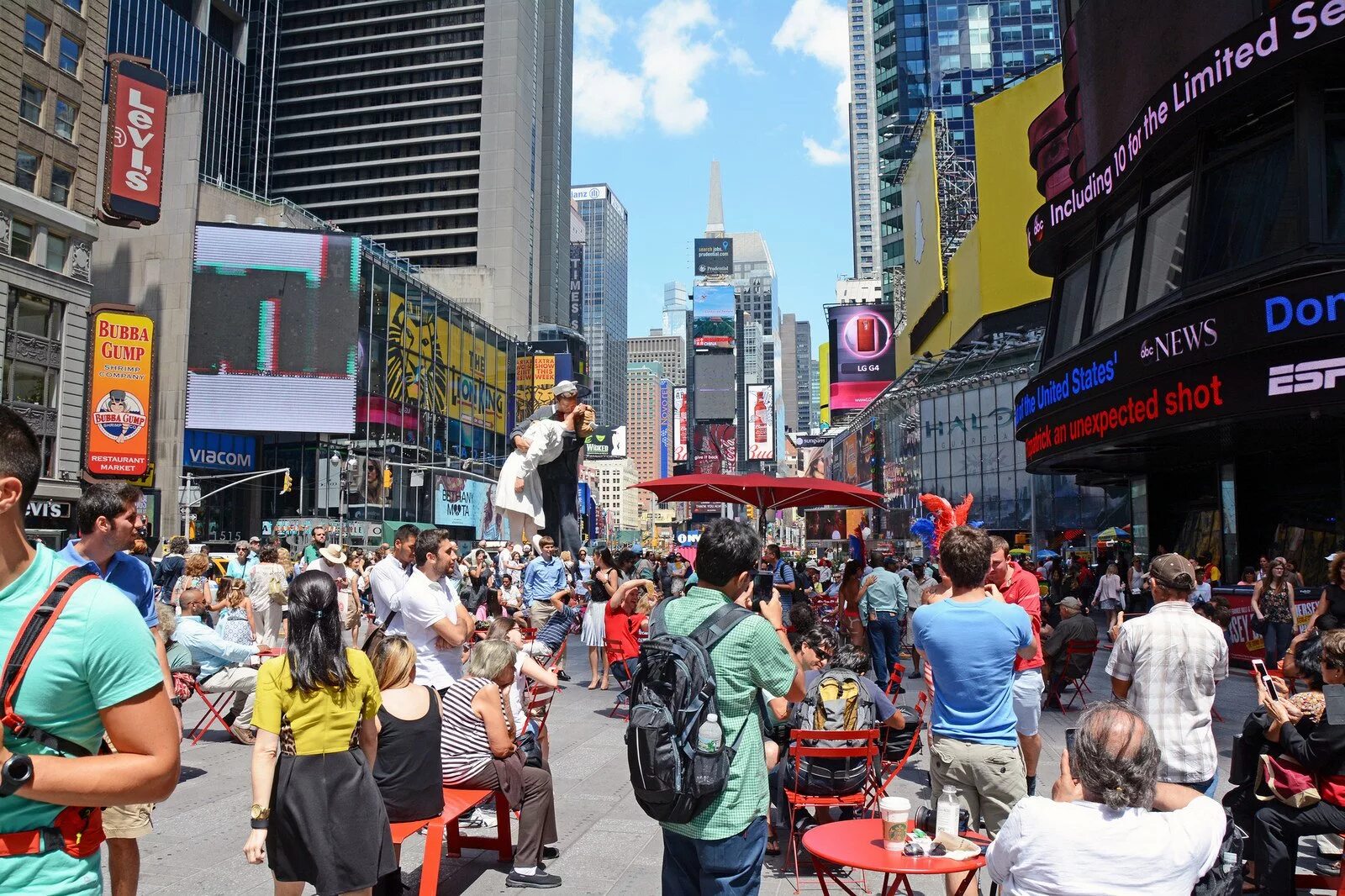 Crowded square