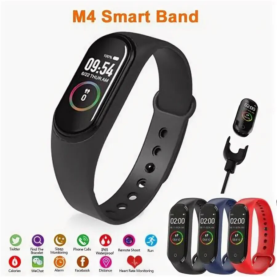 Как включить часы смарт 4. Smart band m4. фитнес-браслет smart bracelet band m4. смарт фитнес браслет smart band m4. смарт браслет xiaomi м5.