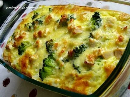 Запеканка с куриным филе и брокколи