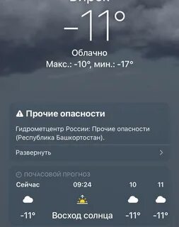 Погода в бирске в ноябре
