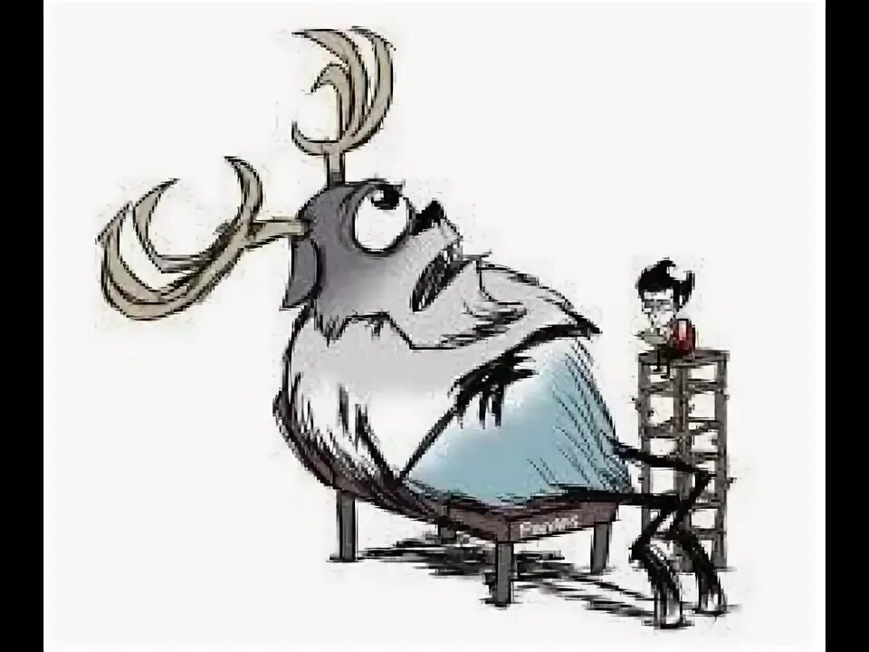 Медведь донт старв. Don&#039;t starve циклоп олень. don&#039;t starve deerclops. босс олень донт старв.