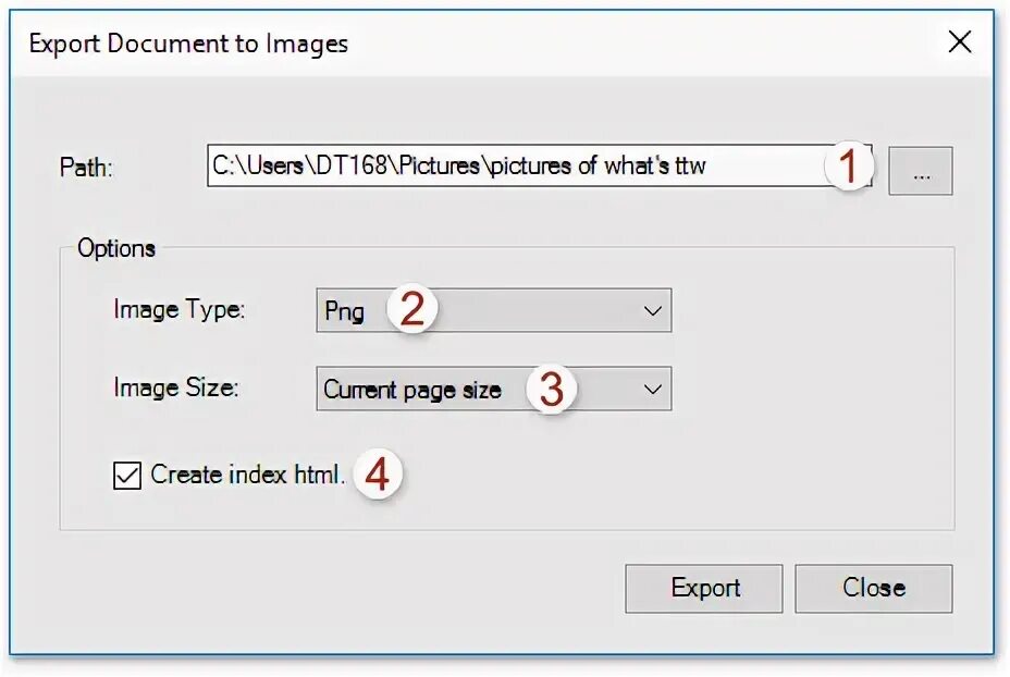 Docs export. Docs export