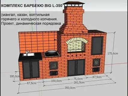 Чертеж мангального комплекса
