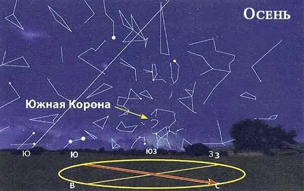 Созвездие южная корона схема. Созвездие северная корона на карте звездного неба. Созвездие южная корона схема. Южная корона созвездие легенда. Южная корона созвездие на небе.