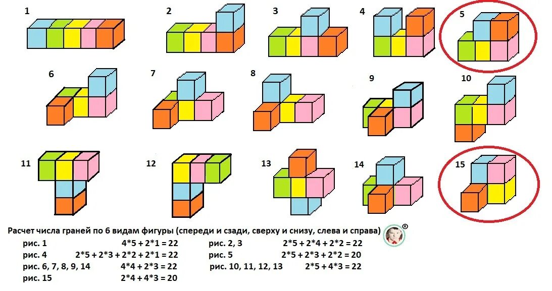 В какой фигуре кубиков больше. Задания из кубиков. задачи на подсчет кубиков. задания объем кубиков. фигуры из одинаковых кубиков.