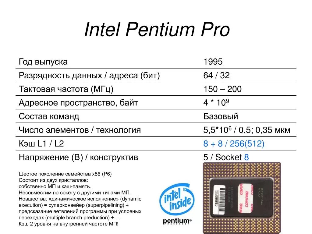 Intel Pentium MMX тактовые частоты. Intel Pentium Pro Тактовая частота. Intel Pentium MMX характеристики. Pentium 4 Разрядность процессора. Address 32