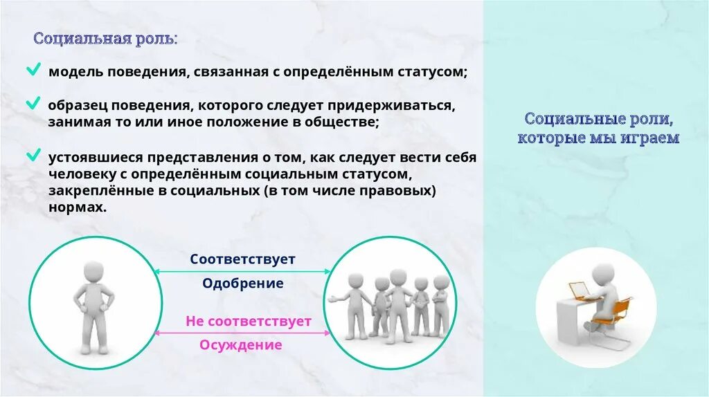 Социальная роль. Социальные роли в социуме. Социальные роли связаны с социальным положением. Соц роль модель поведения.