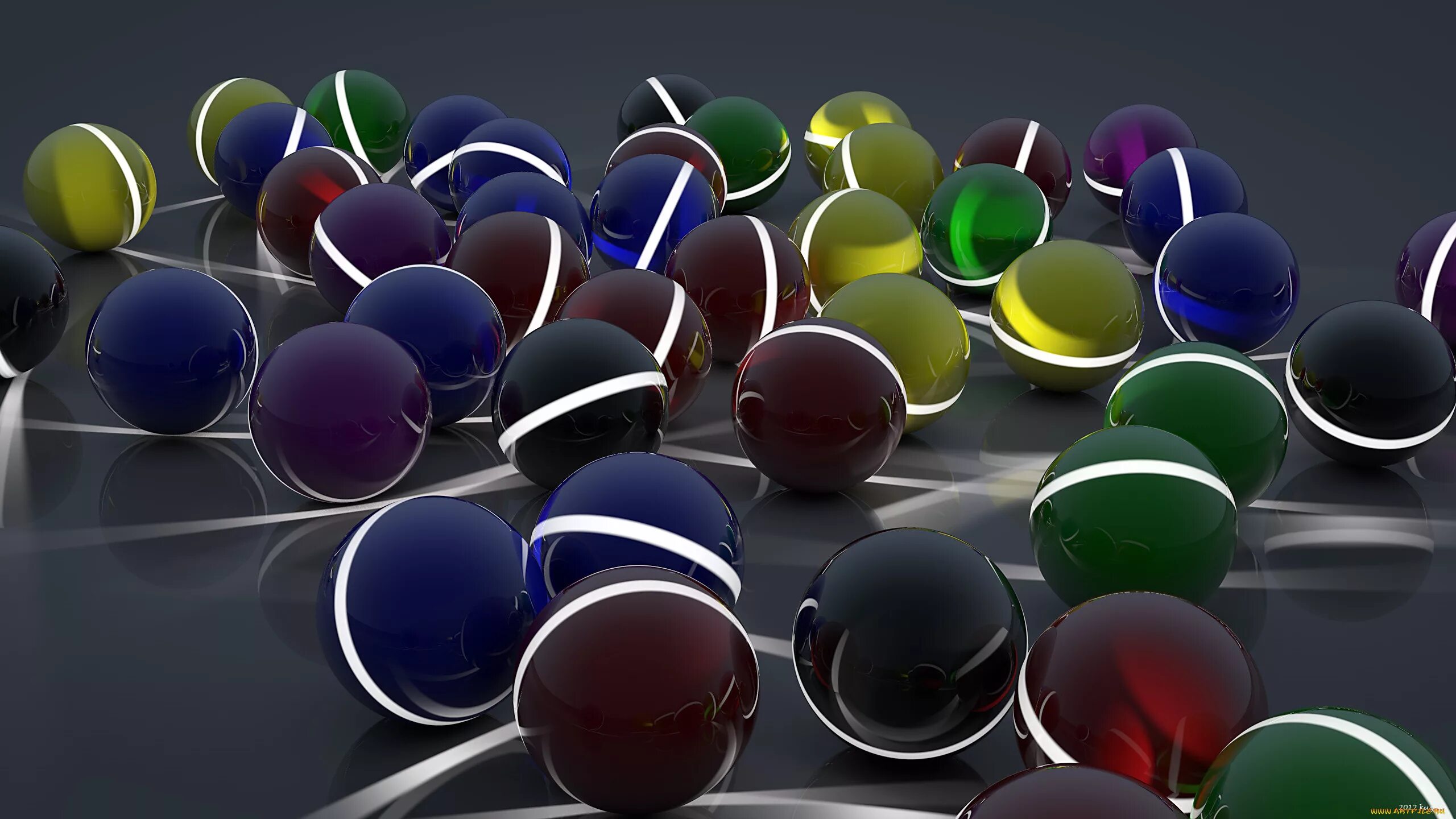 Заставка на рабочий стол шарики. Цветные стеклянные шарики. Оригинальный рабочий стол. Абстракция шары.