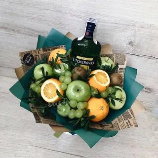 Съедобный букет с алкоголем