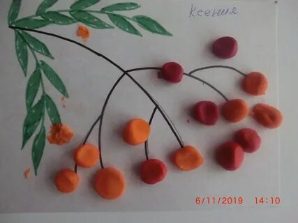 Ветка рябины своими руками