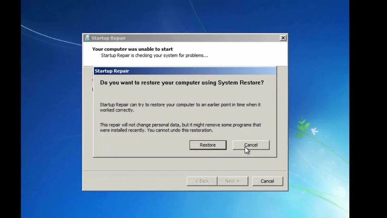 Восстановление запуска. Восстановление системы. Средство восстановления запуска проводит. Восстановление запуска Windows 7.