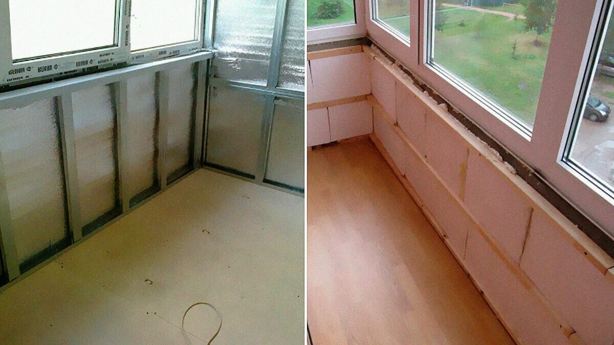 Утепляют лоджию зимой