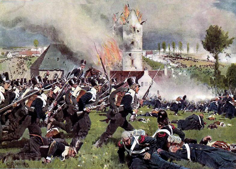 Нападения 2. Битва Ватерлоо 1815. Наполеон битва Ватерлоо. Пруссаки Ватерлоо. Битва при Ватерлоо сражения наполеоновских войн.