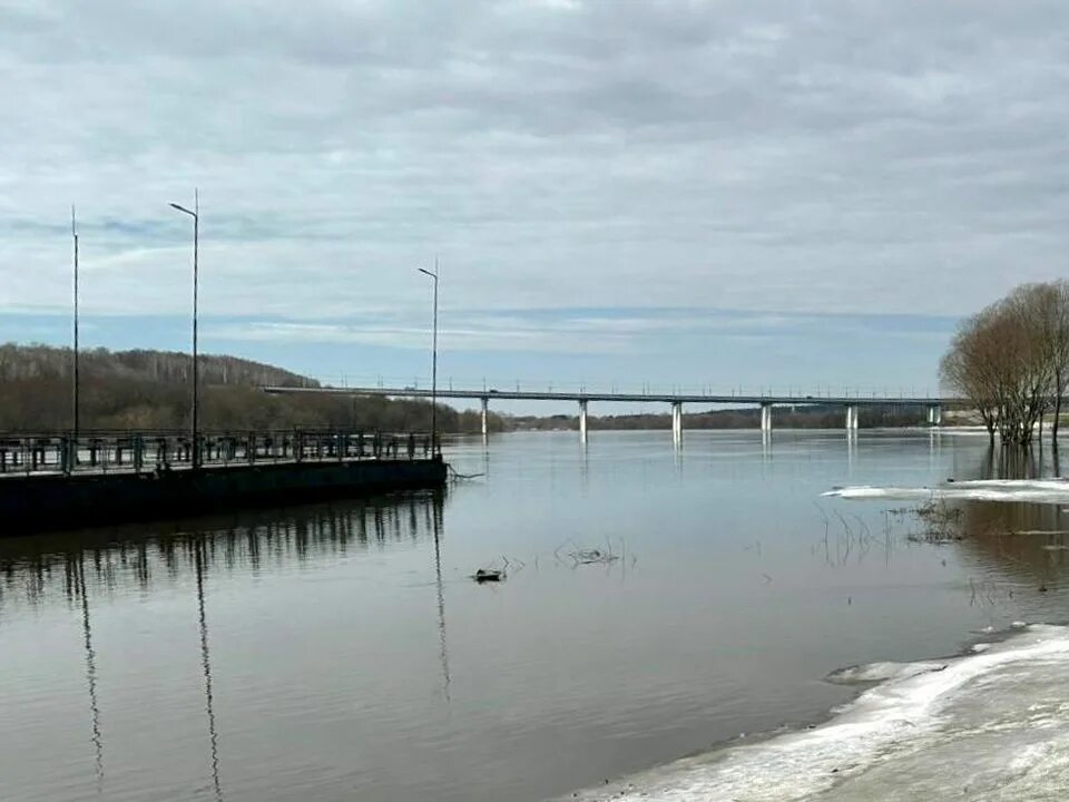 Понтонный мост через реку. Наплавной мост. Подъем воды в Оке. Уровень воды в Оке Калуга. Уровень воды в реках калуги