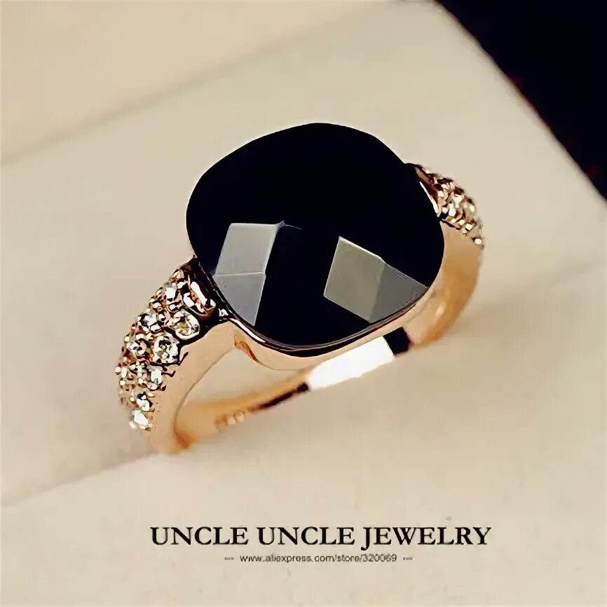 MOLIAM Vintage Retro Stainless Steel Men Rings Gold Color Red/Black Stone Fashio