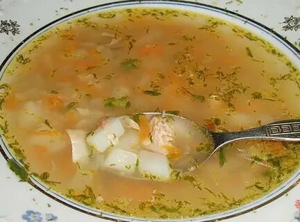Рыбный суп с консервой горбуши