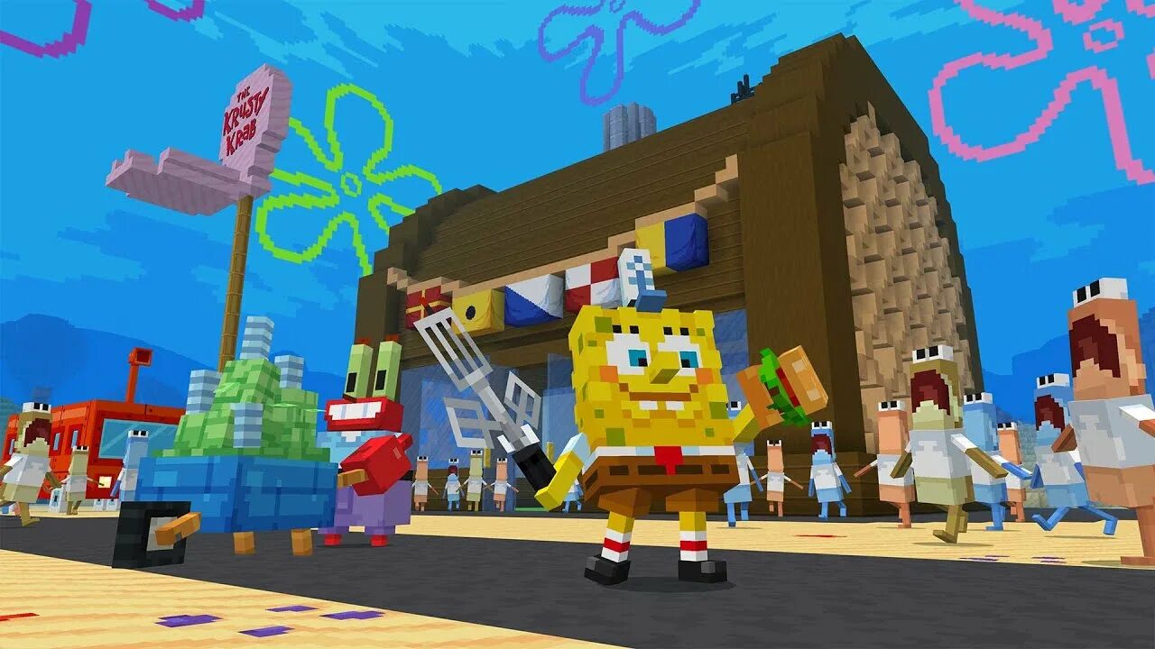 Spongebob minecraft. Sponge minecraft.