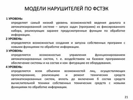 Модель нарушителя