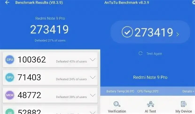 Redmi note 14 pro antutu